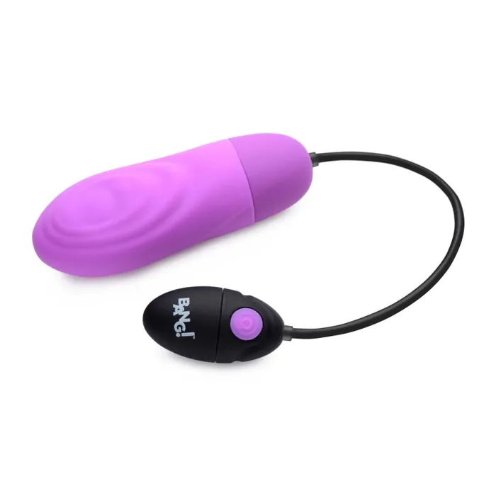 Female Sex Toys Xr Brands Bang 7x Pulsing Rechargeable Silicone Bullet Purple