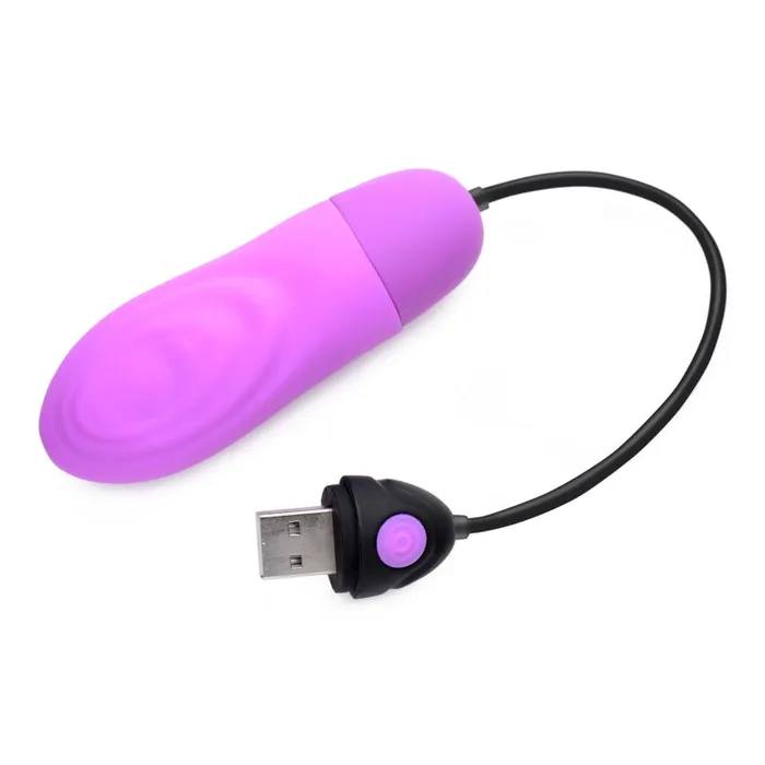 Female Sex Toys | Xr Brands Bang 7x Pulsing Rechargeable Silicone Bullet- Purple