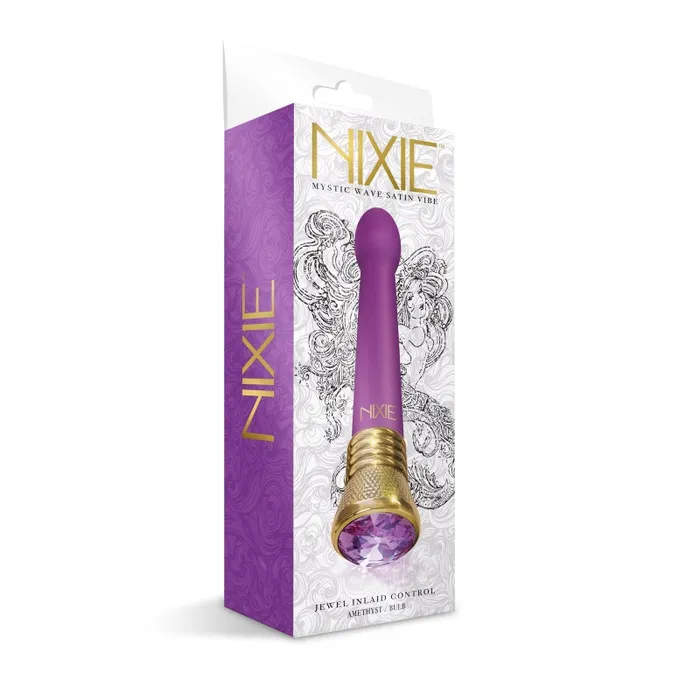 Global Novelties Vibrators | Nixie Jewel Satin Bulb Vibe 10 Function - Amethyst