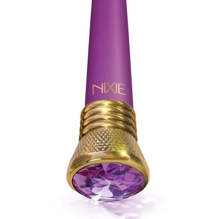 Global Novelties Vibrators | Nixie Jewel Satin Bulb Vibe 10 Function - Amethyst