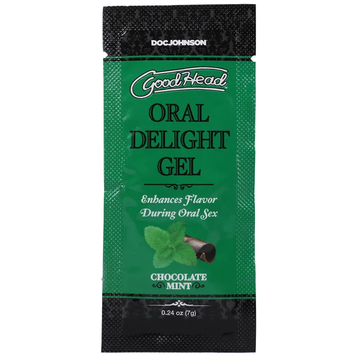 Goodhead Oral Delight Gel Chocolate Mint 024 Oz Doc Johnson Enhancers