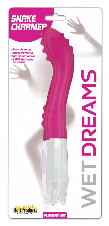 Hott Products Vibrators Wet Dreams Snake Charmer Magenta