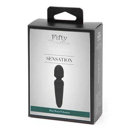 Lovehoney Inc Vibrators Fifty Shades of Grey Sensation Rechargeable Silicone Mini Wand Vibrator Black