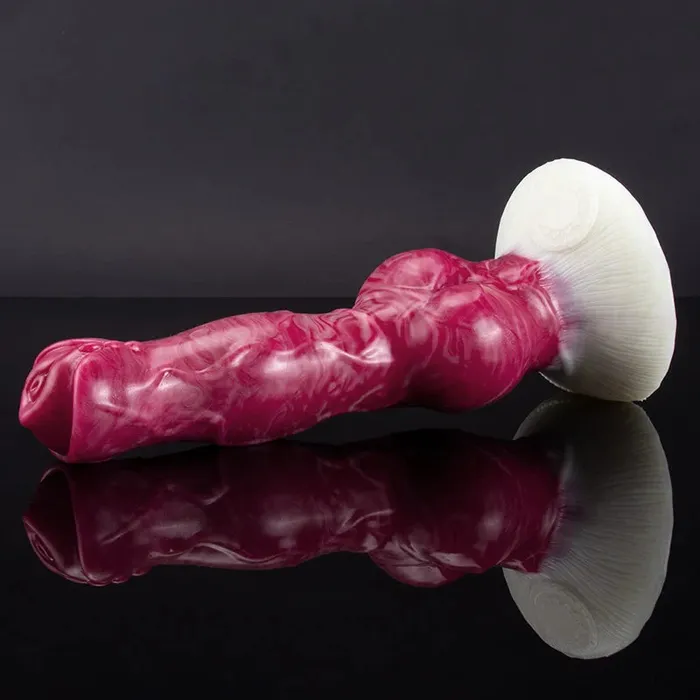 Lovetoyshub Female Sex Toys | 8.26Inch Lifelike Silicone Dog Dildo With Realistic Testis