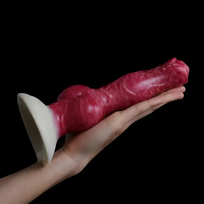 Lovetoyshub Female Sex Toys | 8.26Inch Lifelike Silicone Dog Dildo With Realistic Testis