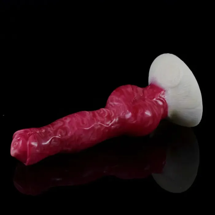 Lovetoyshub Female Sex Toys | 8.26Inch Lifelike Silicone Dog Dildo With Realistic Testis