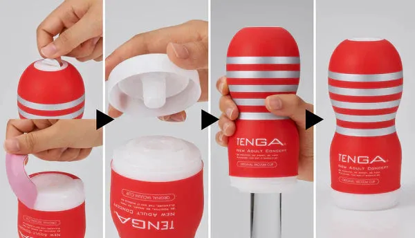 LUNA PARK LOVE Male Sex Toys | Set of 10 TENGA ORIGINAL VACUUM CUPs Japan Version