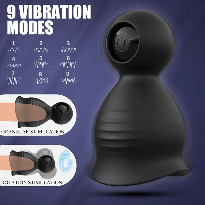 Lusty Age 9 Speeds Male Masturbator Cup & Glans Massager | Male Sex Toys