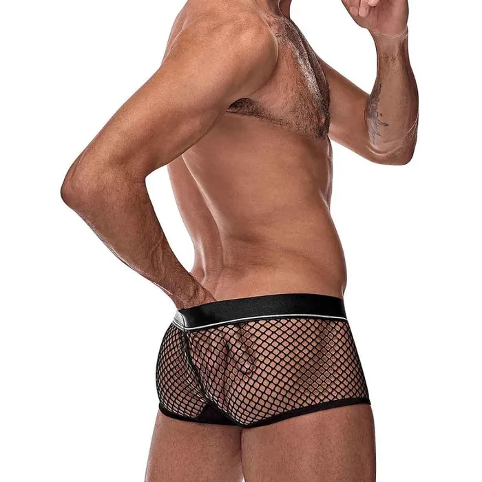 Male Power Male Sex Toys | Cock Pit Net Mini Cock Ring Short - Extra Large -  Black