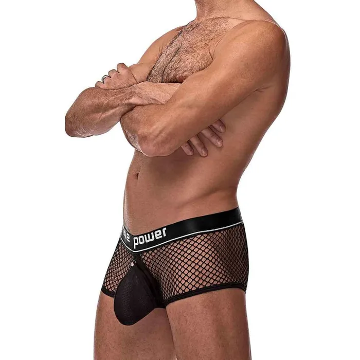 Male Power Male Sex Toys | Cock Pit Net Mini Cock Ring Short - Extra Large -  Black