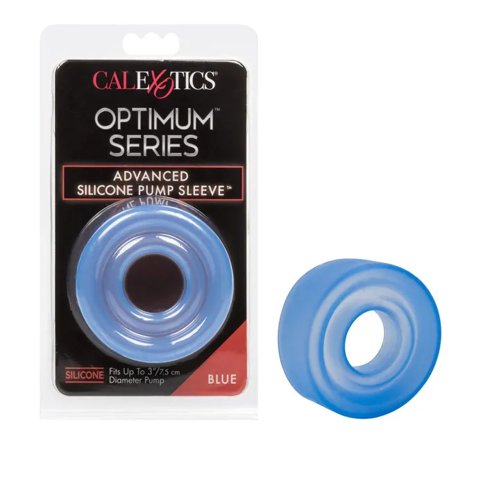 Male Sex Toys | CalExotics Advanced Silicone Pump Sleeve - Blue