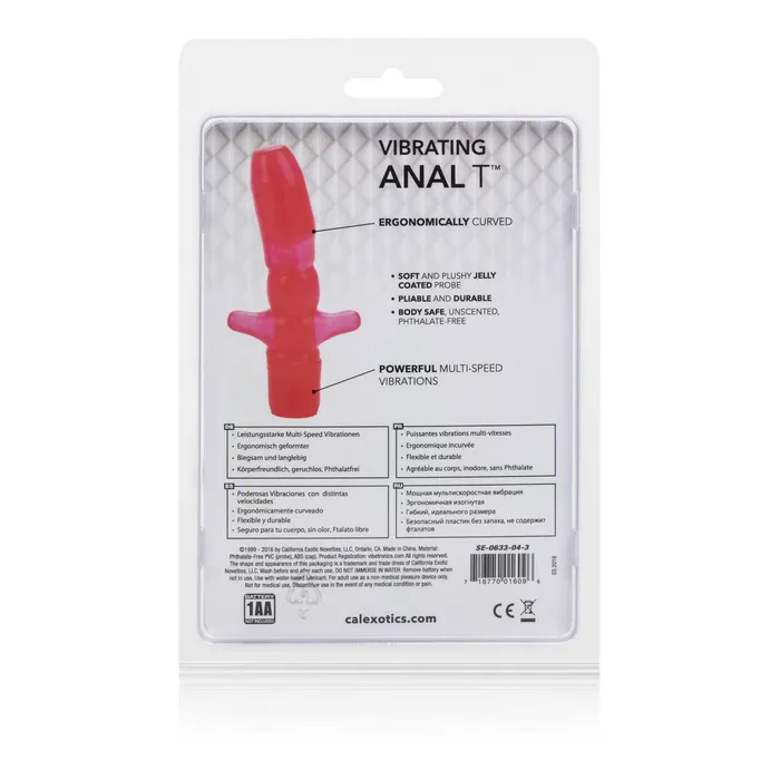 Male Sex Toys | CalExotics Vibrating Anal T 3.25 In