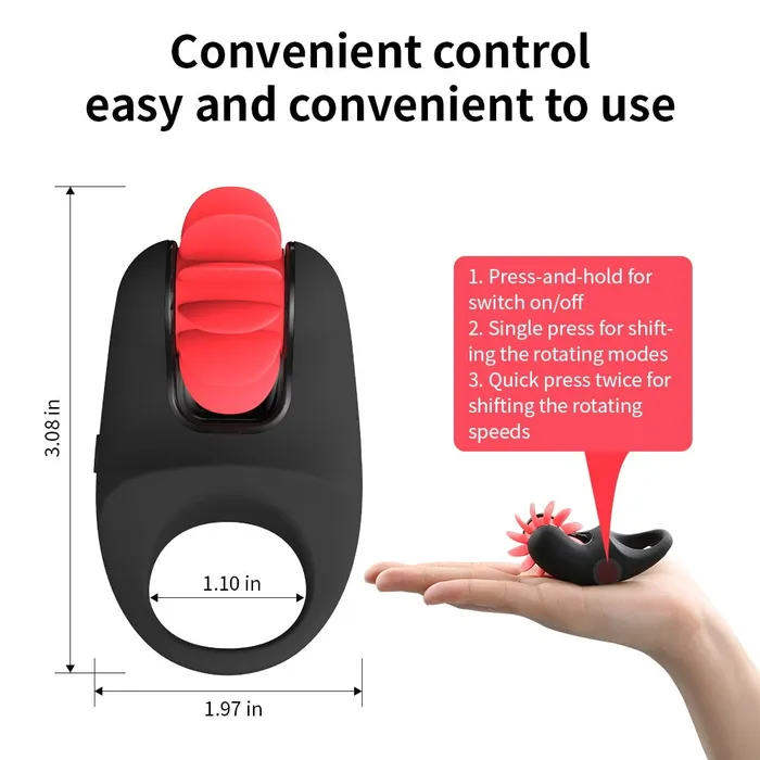 Male Sex Toys | Men's Automatic Vibration Cock Ring - Lusty Age