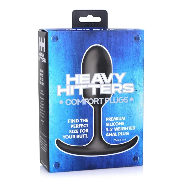 Male Sex Toys | Xr Brands Heavy Hitters Premium Silicone Weighted Anal Plug - Medium