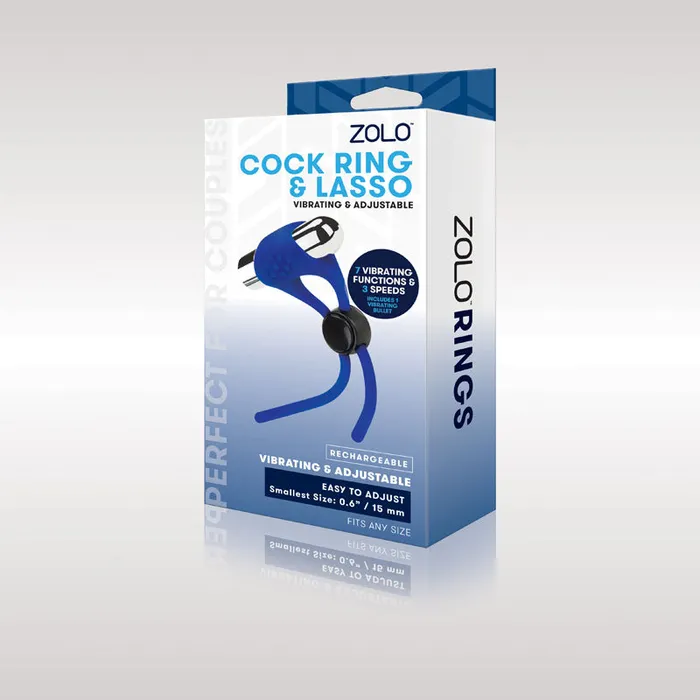 Male Sex Toys Zolo Rechargeable Cock Ring Lassozo6037 Zolo