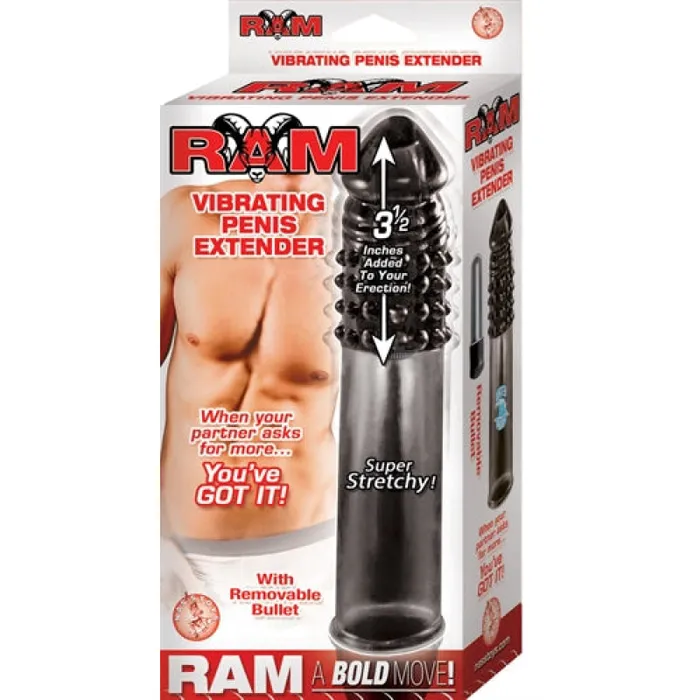 Nasstoys Ram Vibrating Penis Extender - Smoke | Male Sex Toys