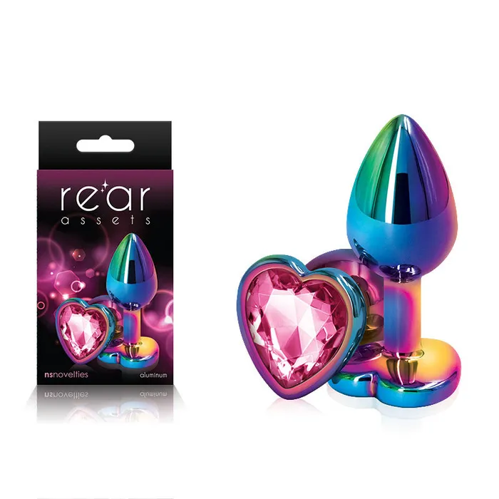 NS Novelties Anal Rear Assets Multi Coloured Heartnsn096214