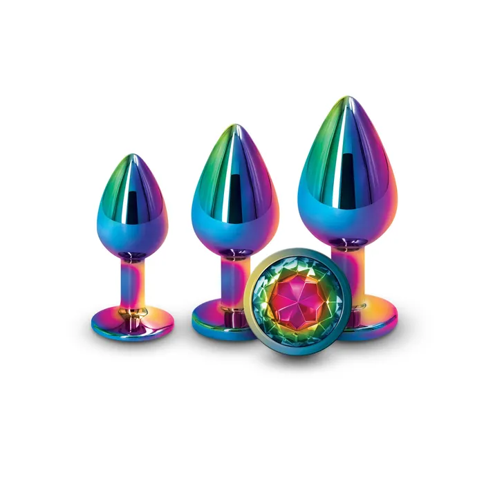 NS Novelties Anal | Rear Assets Multicolor Rainbow Gem Trainer Kit