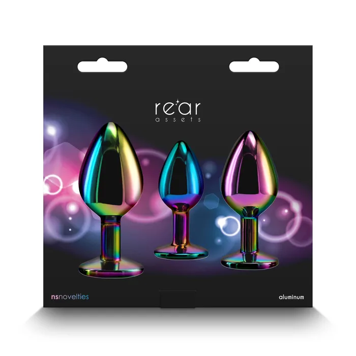 NS Novelties Anal | Rear Assets Multicolor Rainbow Gem Trainer Kit