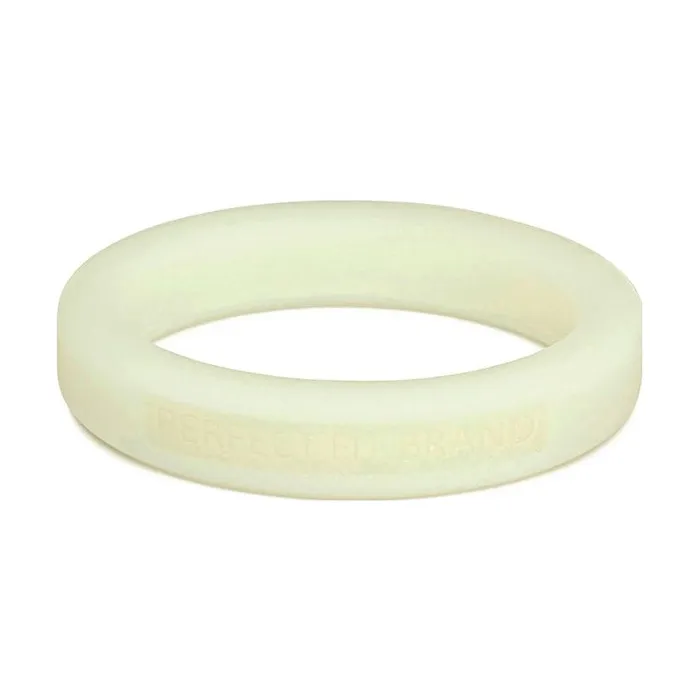 PerfectFit Male Sex Toys Classic Silicone Medium Stretch Penis Ring 44mm Glow In The Dark