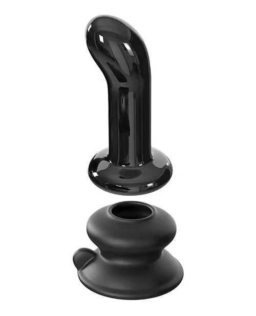 Pipedream Anal | Icicles No. 84 Hand Blown Glass Vibrating Butt Plug W/remote - Black