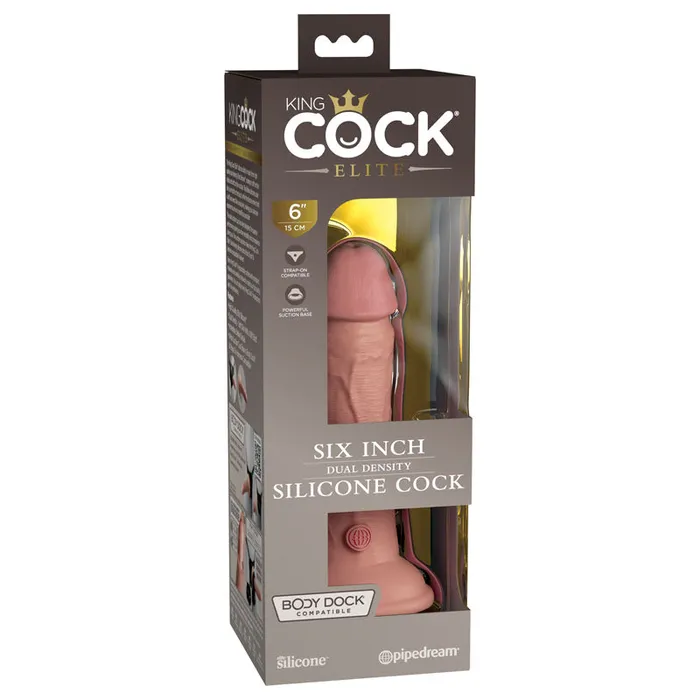 Pipedream Dildos King Cock Elite 6 Dual Density Cock Fleshpd577021