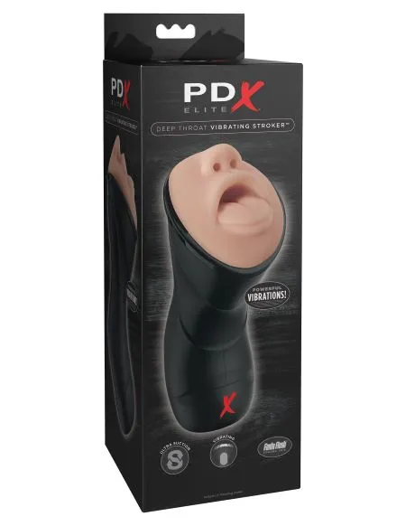 Pipedream Male Sex Toys | Pdx Elite Deep Throat Vibrating Stroker