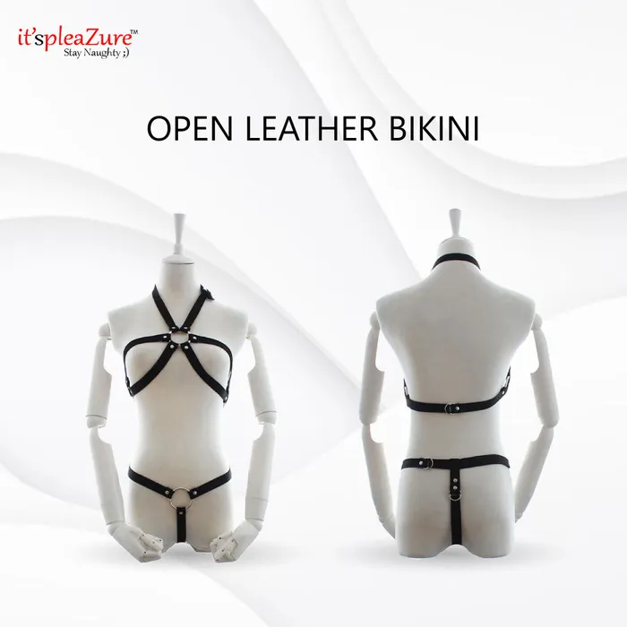 Restraints ItspleaZure itspleazure Open Leather Bikini