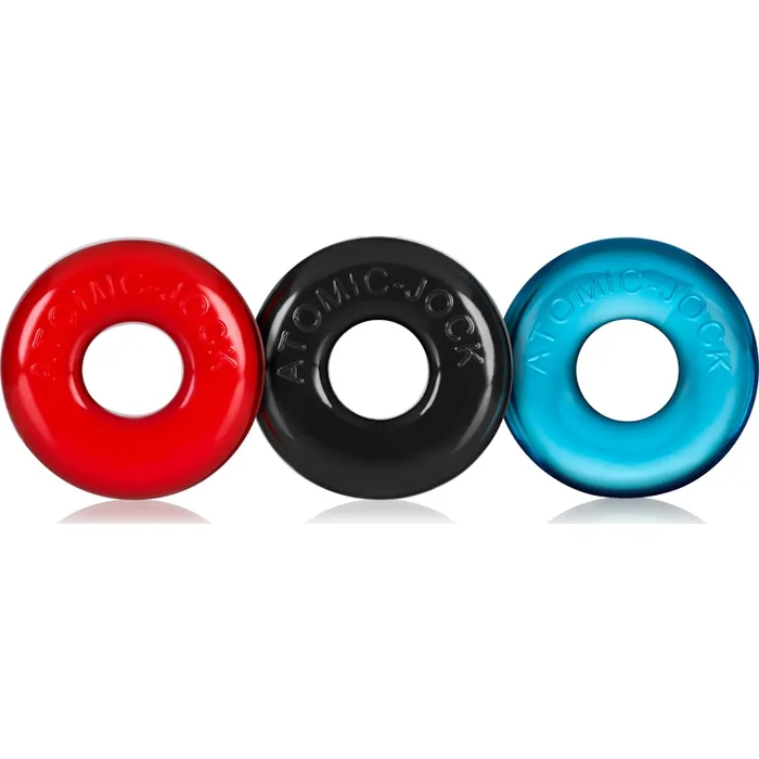 Ringer Cockring 3 Pc Multicolor OxBalls Vibrators