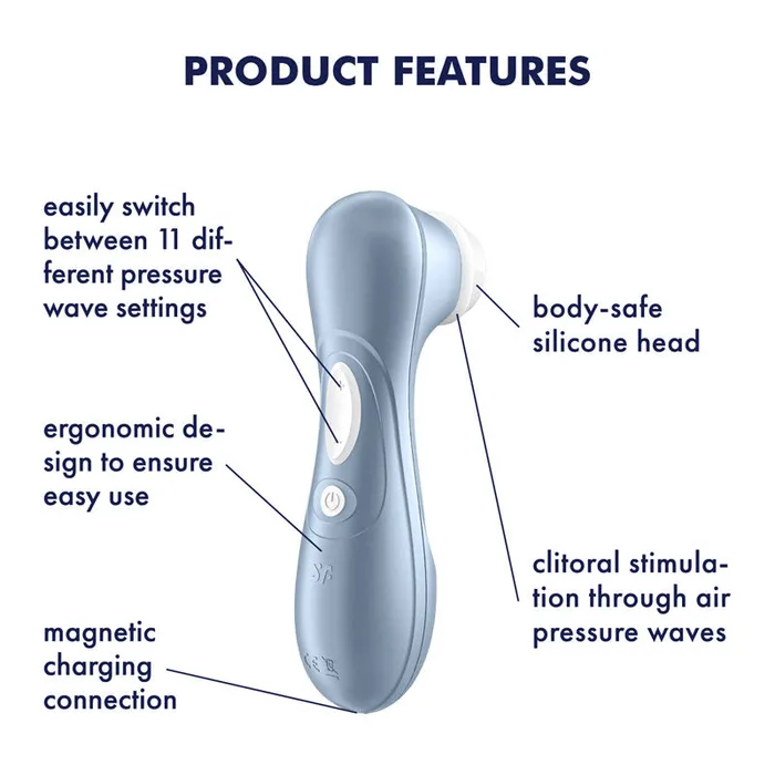 Satisfyer Vibrators | Satisfyer Pro 2 - Blue - Clitoral Stimulator - (satpro2-blu)