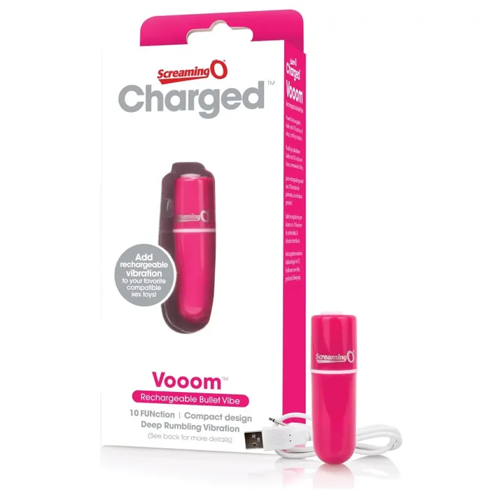 Screaming O Vibrators | Charged Vooom Rechargeable Bullet Vibe - Pink