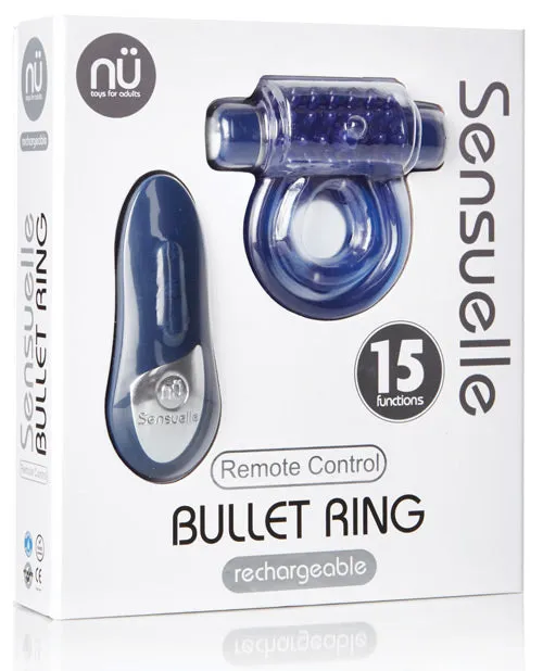 Sensuelle Remote Control Rechargeable Bullet Ring Novel Creations Usa Female Sex Toys