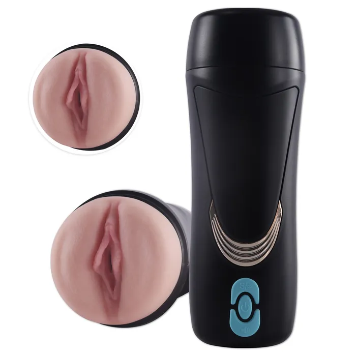 Shaking Masturbator Cup Realistic Textured Pocket Pussy Playfulsextoy Male Sex Toys