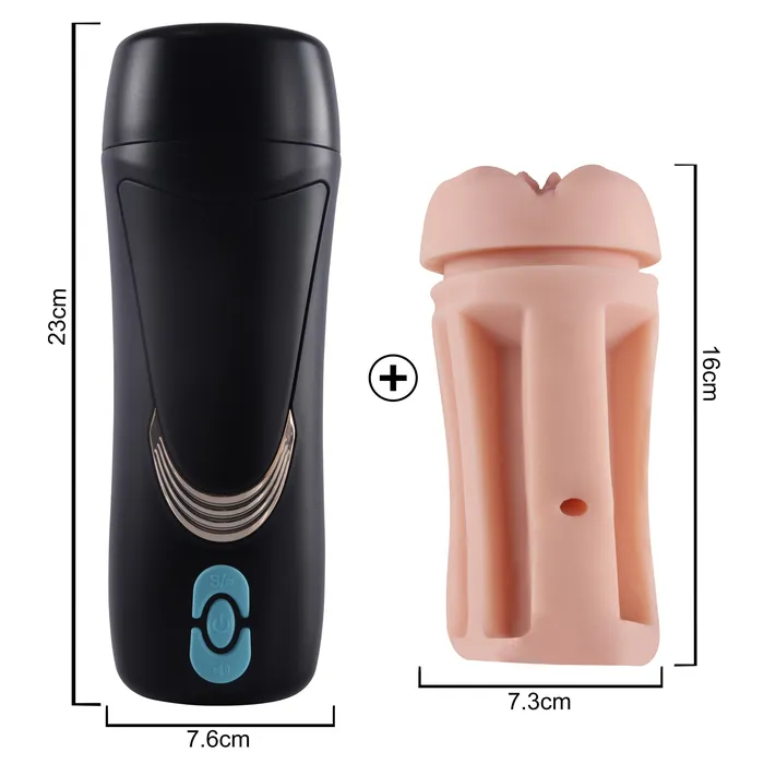 Shaking Masturbator Cup Realistic Textured Pocket Pussy | Playfulsextoy Male Sex Toys