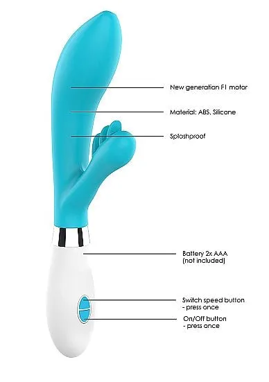 Shots America Agave Ultra Soft Silicone 10-Speed Rabbit Vibrator | Female Sex Toys