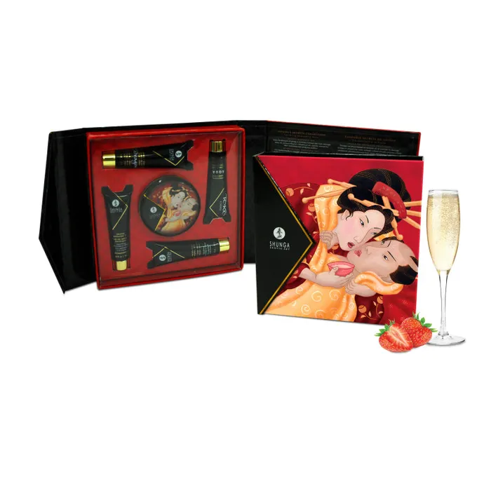 Shunga Anal | Geisha's Secrets Gift Set - Sparkling Strawberry  Wine