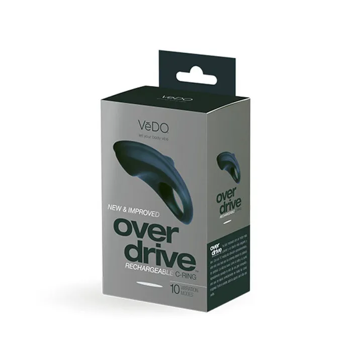 VeDO Male Sex Toys Over Drive Rechargeable Cock Ring Black