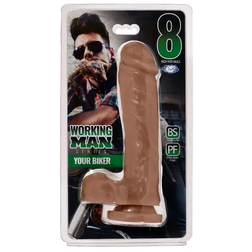 Vibrators Cloud 9 Working Man 8 Tan Your Biker Cloud 9 Novelties