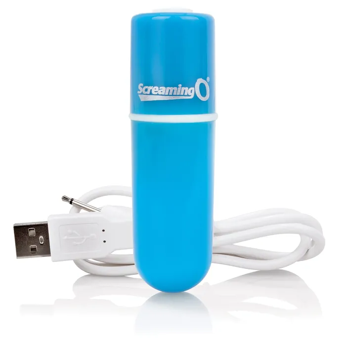 Vibrators Screaming O Charged Vooom Rechargeable Bullet Vibe Blue