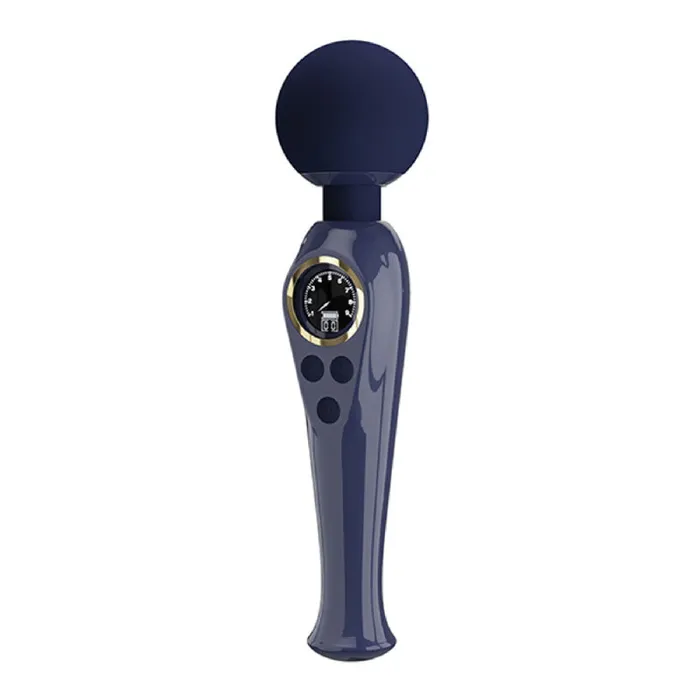 Vibrators Skylar Led Digital Display Wand Blue Pretty Love