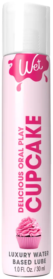 Wet Couples Wet Delicious Oral Play Cupcake Waterbased Flavored Lube 1 Oz