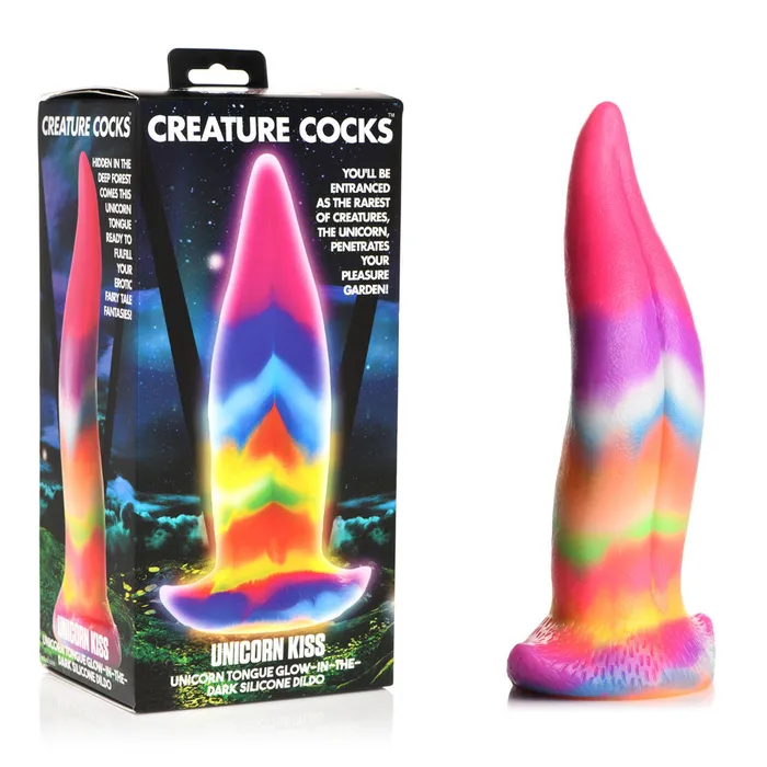 XR Brands Dildos Creature Cocks Unicorn Kiss Silicone Dildoah100