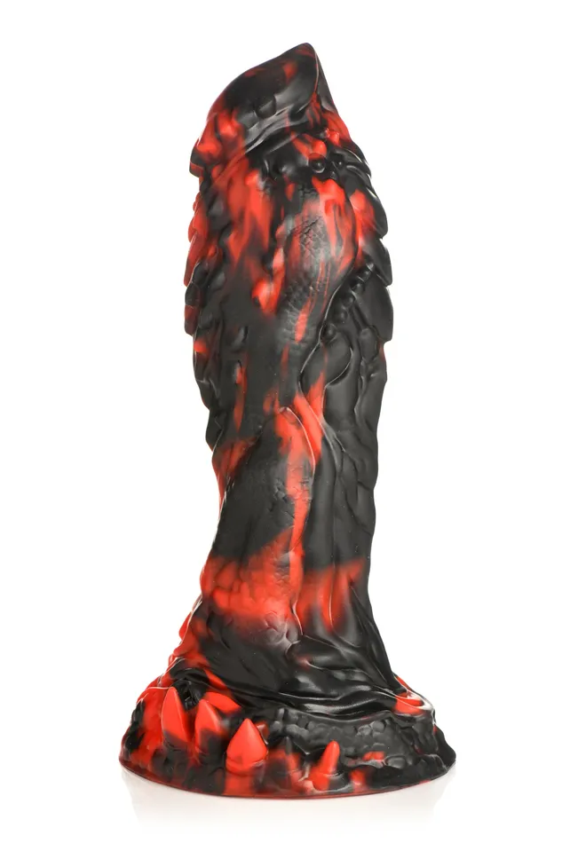 XR Brands Female Sex Toys Grim Reaper Silicone Fantasy Ribbed DIldo by Creature Cocks