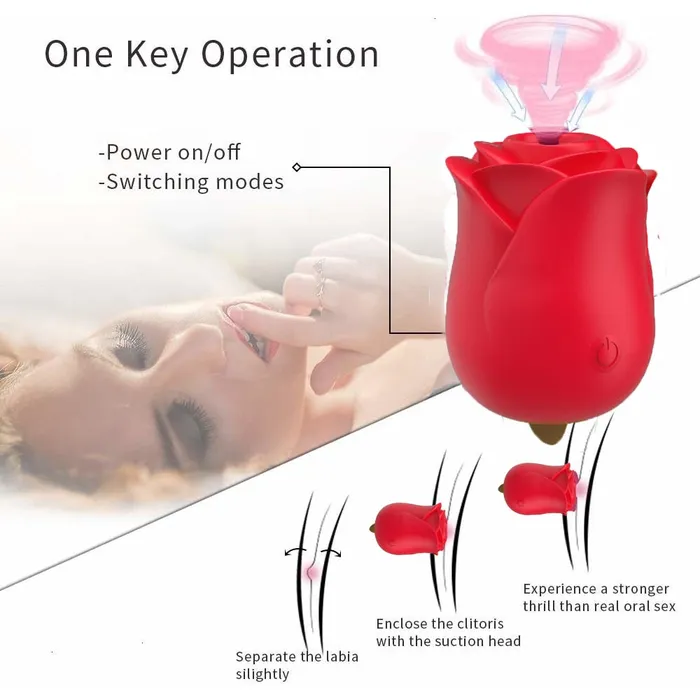 2 in 1 Frequencies Clitoral Vibrator Oral Suction Tongue Licking Rechargeable Yeain Female Sex Toys