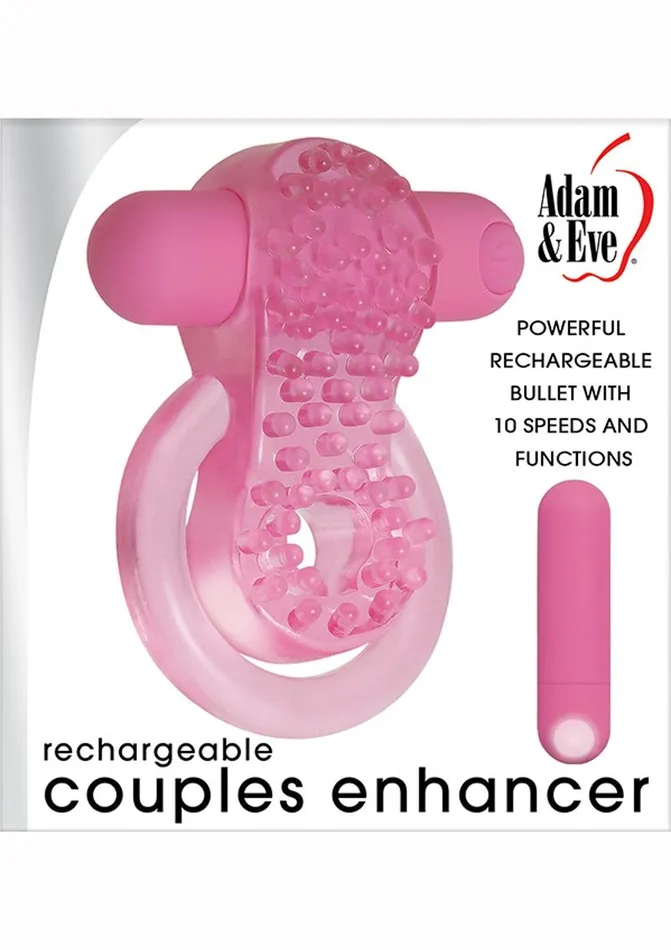 Adam and Eve Couples Enhancer Rechargeable Cock Ring Adam and Eve Male Sex Toys