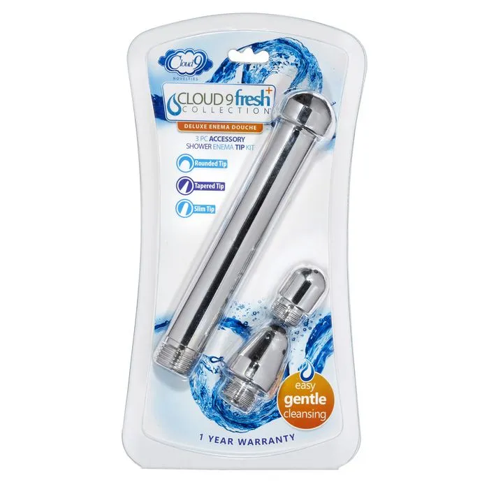 Anal Cloud 9 Cloud 9 Fresh Shower Enema Douche Accessory Tip Kit