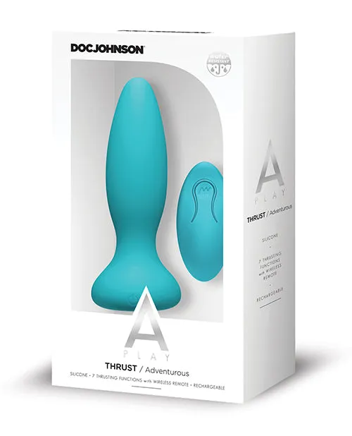 Anal Doc Johnson A Play Thrust Adventurous Rechargeable Silicone Anal Plug Wremote
