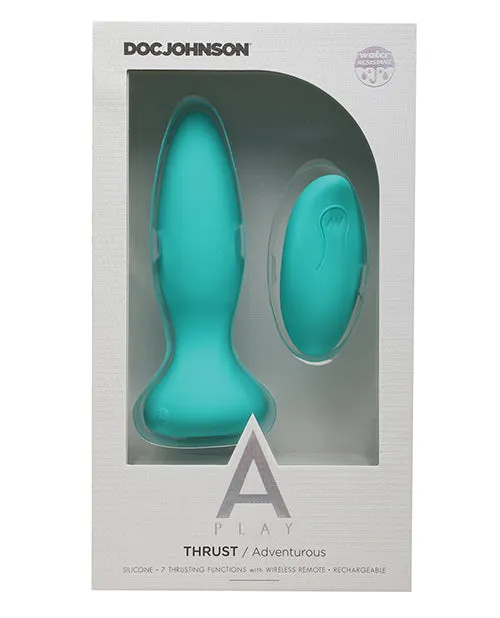 Anal Doc Johnson A Play Thrust Adventurous Rechargeable Silicone Anal Plug Wremote