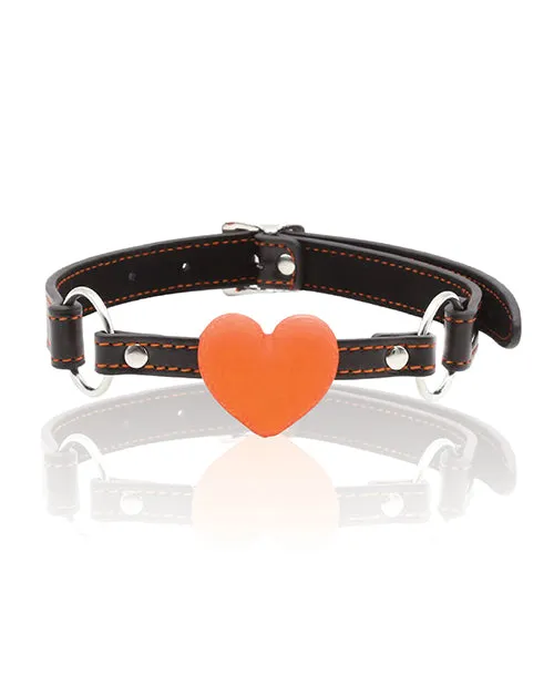 Anal Icon Brands INC The 9s Orange is the New Black Silicone Heart Gag