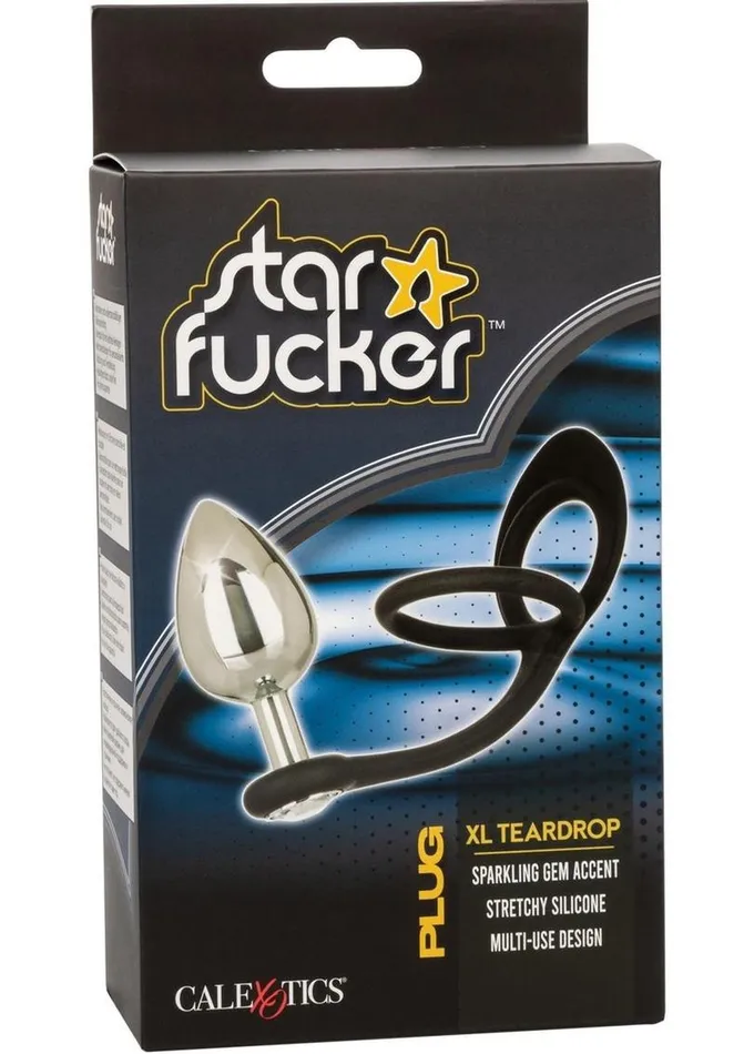 Anal Star Fucker XL Teardrop Plug Silicone Dual Enhancer Star Fucker